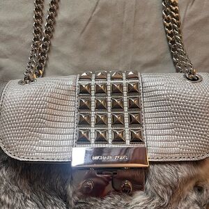 Michael Kors Fur Silver bag
